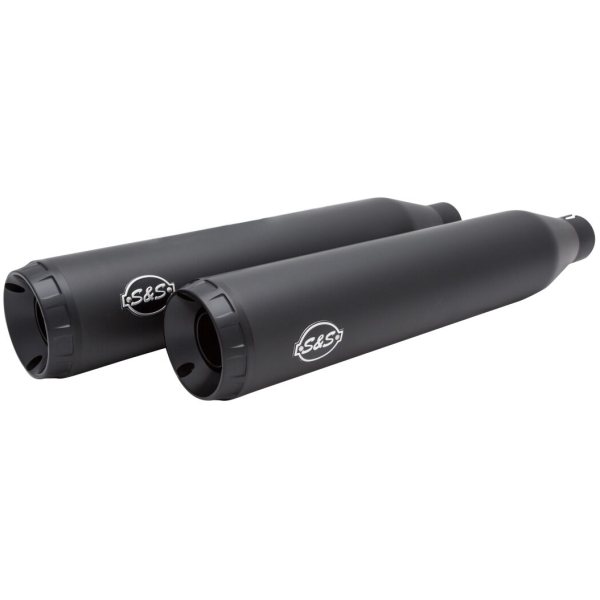 Grand National EC Euro 4 Slip On Mufflers Black/Black