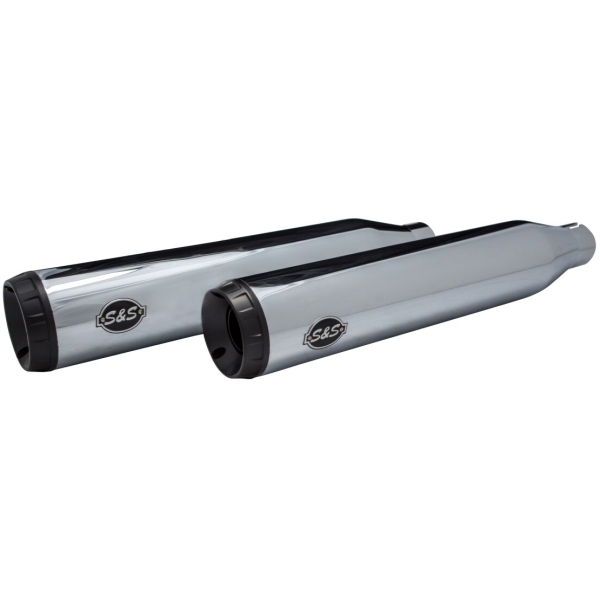 Grand National EC Euro 4 Slip-On Mufflers Chrome/Black