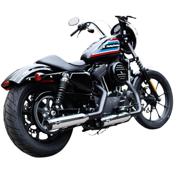 Grand National EC Euro 4 Slip-On Mufflers Chrome/Black - Bild 2