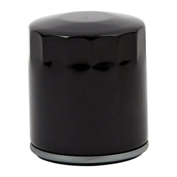 MCS, spin-on oil filter. Magnetic, black - 1999 Softail; 99-17 Twin Cam; 17-20 M8