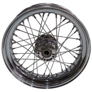 Style 40-Spoke Wheels Chrome 16" 3,00" Non-ABS Front