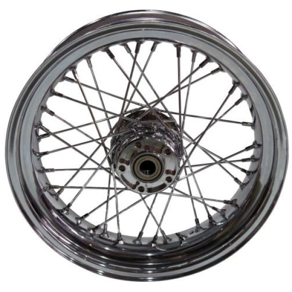 Style 40-Spoke Wheels Chrome 16" 3,00" Non-ABS Front
