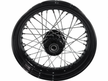 86-90 FLST, 88-99 FLSTC, 90-99 FLSTF, 93-96 FLSTNOEM Style 40-Spoke Wheels Black 16" 3,00" Non-ABS Front
