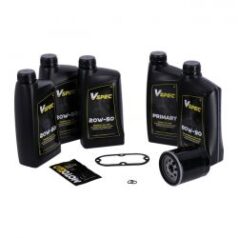 MCS, Stora Oil' service kit. Mineral. Svart filter - 99-06 Softail 99-05 Dyna