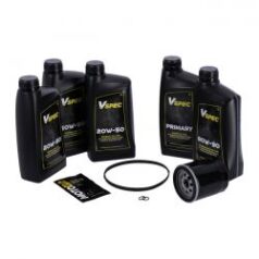 MCS, 'Big Oil' service kit. Mineral. Svart filter - 06-17 Dyna; 07-17 Softtail