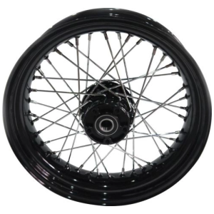 OEM Style 40-Spoke Wheels Black 16" 3,00" ABS Rear