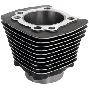 Black Cylinder with polished fins  - 86-20 Sportster 1200