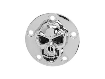 99-17 Dyna, 00-17 Softail, 99-16 Touring, 09-16 TrikeSkull Point Cover 5-hole Chrome
