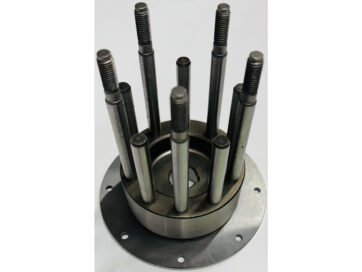 36-47 Knucklehead, 48-65 Panhead, 66-84 FL Shovel, 71-84 FX ShovelCLUTCH HUB 5 Fingers with Studs Cutch Hub with 5 Studs
