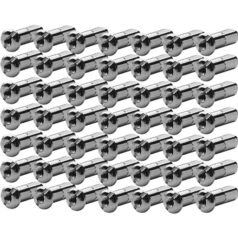 Spoke Nipples, Chrome, Stock-Lenghts (42)