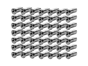 Spoke Nipples, Chrome, Stock-Lenghts (42)