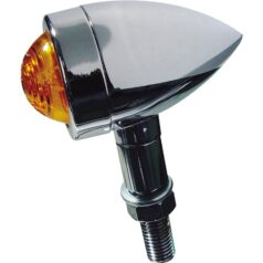 Mini Bullet Smooth Turn Signal H21W Chrome Amber Halogen