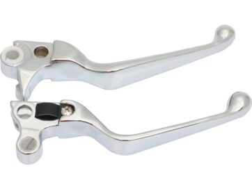 96-03 Sportster, 96-17 Dyna, 96-14 Softail, 96-07 TouringWide Blade Hand Control Replacement Lever Chrome Brake Side