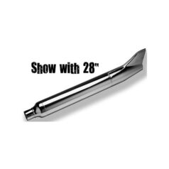 58-65 PanheadFL-Style Fishtail Muffler 33" Long Show Chrome