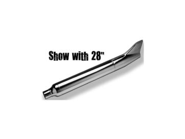 58-65 PanheadFL-Style Fishtail Muffler 33" Long Show Chrome