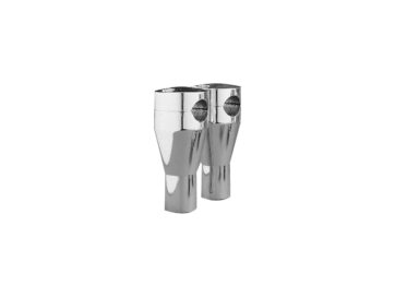 Round Top 3 Risers Chrome 1"