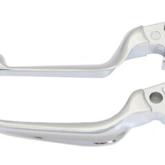 96-03 Sportster, 96-17 Dyna, (except 07 FXDSE, 08 FXDSE2, 09 FXDFSE, 10 FXDFSE2), 96-14 Softail, (except 07 FXSTSSE, 08 FXSTSSE2, 09 FXSTSSE3, 10 FLSTSE, 11 FLSTSE2, 12 FLSTSE3, 13-14 FXSBSE, 14 FLSTNSE), 96-07 Touring, (except 02-03 FLHRSEI, 04 FLHTCSE, 05 FLHTCSE2, 06 FLHTCUSE, 07 FLHTCUSE2)Ergonomic Hand Control Replacement Levers Smooth Chrome Cable Clutch