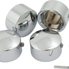85-94 FX Model, 91-17 Dyna, 84-17 Softail, 86-16 TouringPlain Head Bolt Cover Chrome