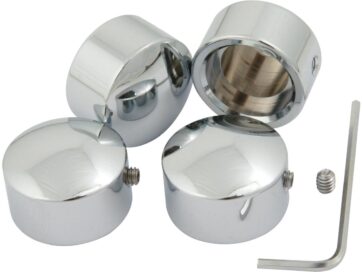 85-94 FX Model, 91-17 Dyna, 84-17 Softail, 86-16 TouringPlain Head Bolt Cover Chrome