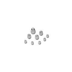 Acorn Nut Pack Chrome 1/4"-28 UNF
