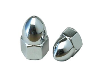 Acorn Nut Pack Chrome 1/2"-20 UNF