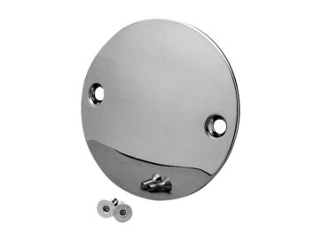 70-20 Sportster, 70-84 FL Shovel, 71-84 FX Shovel, 85-94 FX Model, 91-98 Dyna, 84-99 Softail, 85-98 TouringDomed Point Cover 2-hole Chrome