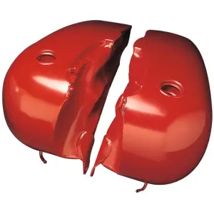 5 Gallon Gas Tank Tank with Screw-Style Bungs - Shovel Fatbob