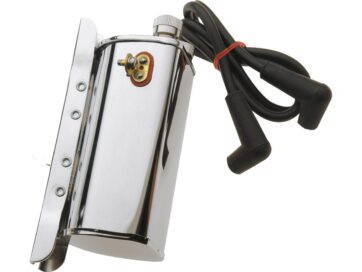 48-65 Panhead, 66-84 FL Shovel, 71-84 FX ShovelOEM Style Ignition Coil Chrome 5 Ohm Dual Fire
