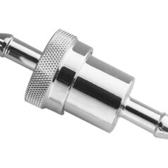 CHROME FUEL FILTER with SCREEN 5/16"
