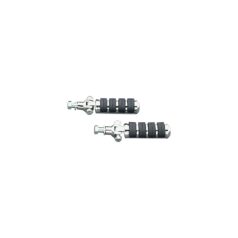 Vibra-Kushion Passenger Pegs with Stud Mounts Chrome