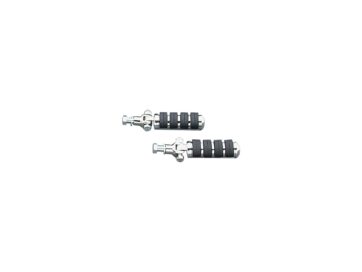 Vibra-Kushion Passenger Pegs with Stud Mounts Chrome