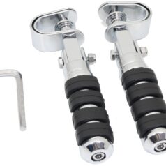 Clamp-On Footpeg Set Chrome