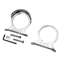 86-91 Sportster, 86-91 FX ModelVisored Solo Gauge Mounts Chrome