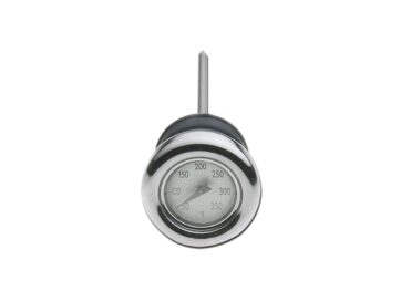Temperature Gauge Dipstick, Chrome with Black Fahrenheit Gauge- 82-03 Sportster, 84-99