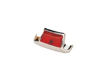 86-08 TouringRear Fender Tip Marker Light Chrome Red LED