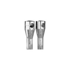 Round Top 6 Risers Chrome 1"