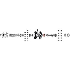 36-47 Knucklehead, 48-65 Panhead, 66 FL ShovelSTAR-INSIDE BRG THR.COLLR