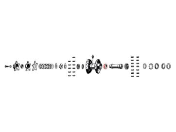 36-47 Knucklehead, 48-65 Panhead, 66 FL ShovelSTAR-INSIDE BRG THR.COLLR
