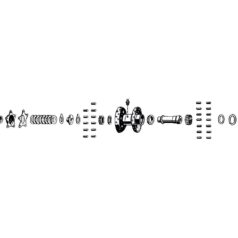 36-47 Knucklehead, 48-65 Panhead, 66 FL ShovelSTARHUB-CORK WSHR-LG(10)