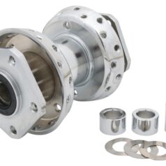 74-84 FL Shovel, 84-99 Softail, (except 89-99 FXSTS, 95-97 FXSTSB, 97-99 FLSTS), 86-99 Touring, 80-85 FXWG, 93-99 FXDWGFRONT WHEEL HUB-DUAL FLANGE