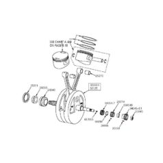 54-65 Panhead, 66-84 FL Shovel, 71-84 FX Shovel, 85-89 FX Model, 84-89 Softail, 85-89 TouringPinion Shaft Key