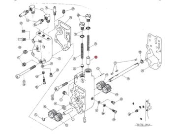 82-84 FL Shovel, 82-84 FX Shovel, 85-94 FX Model, 91-98 Dyna, 84-99 Softail, 85-98 TouringPLUNGER-RELIEF VALVE Oil Pump Relief Valve