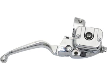 96-03 Sportster, 96-11 Dyna, 96-10 Softail96-up Smooth Contour Brake Master Cylinder Kit Chrome 9/16" 1" Single Disc