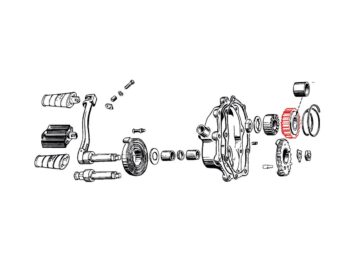 36-47 Knucklehead, 48-65 Panhead, 66-84 FL Shovel, 71-84 FX Shovel, 85-86 FX Model, 84-86 SoftailSTART GEAR 14T