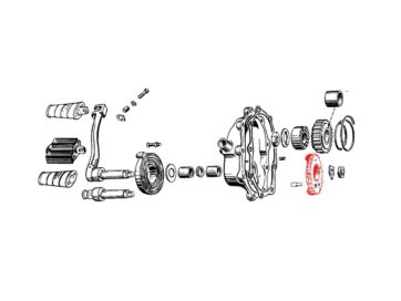 36-47 Knucklehead, 48-65 Panhead, 66-84 FL Shovel, 71-84 FX Shovel, 85-86 FX Model, 84-86 SoftailCRANK GEAR 24T
