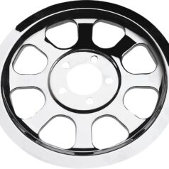 00-06 Softail, (except 04 FXSTDSE II, 01-06 FXSTDI, 03 FXSTDSE, 00-03, 05 FXSTD)CHROME PULLEY COVER