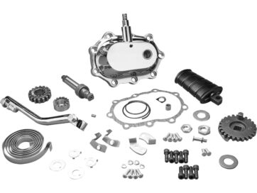 36-47 Knucklehead, 48-65 Panhead, 66-84 FL Shovel, 71-84 FX Shovel, 85-86 FX Model, 84-86 SoftailKICKER KIT with HEAVY DUTY COVER