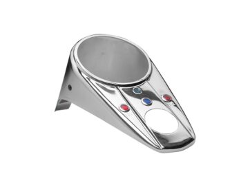 62-65 Panhead, 66-67 FL Shovel3-Light Style Dash Dash Replacement Cover Chrome
