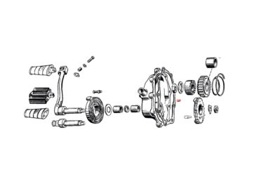 36-47 Knucklehead, 48-65 Panhead, 66-84 FL Shovel, 71-84 FX Shovel, 85-86 FX Model, 84-86 SoftailSTARTER CLUTCH KEY