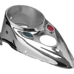 36-46 KnuckleheadCateye Dash Replacement Cover Chrome